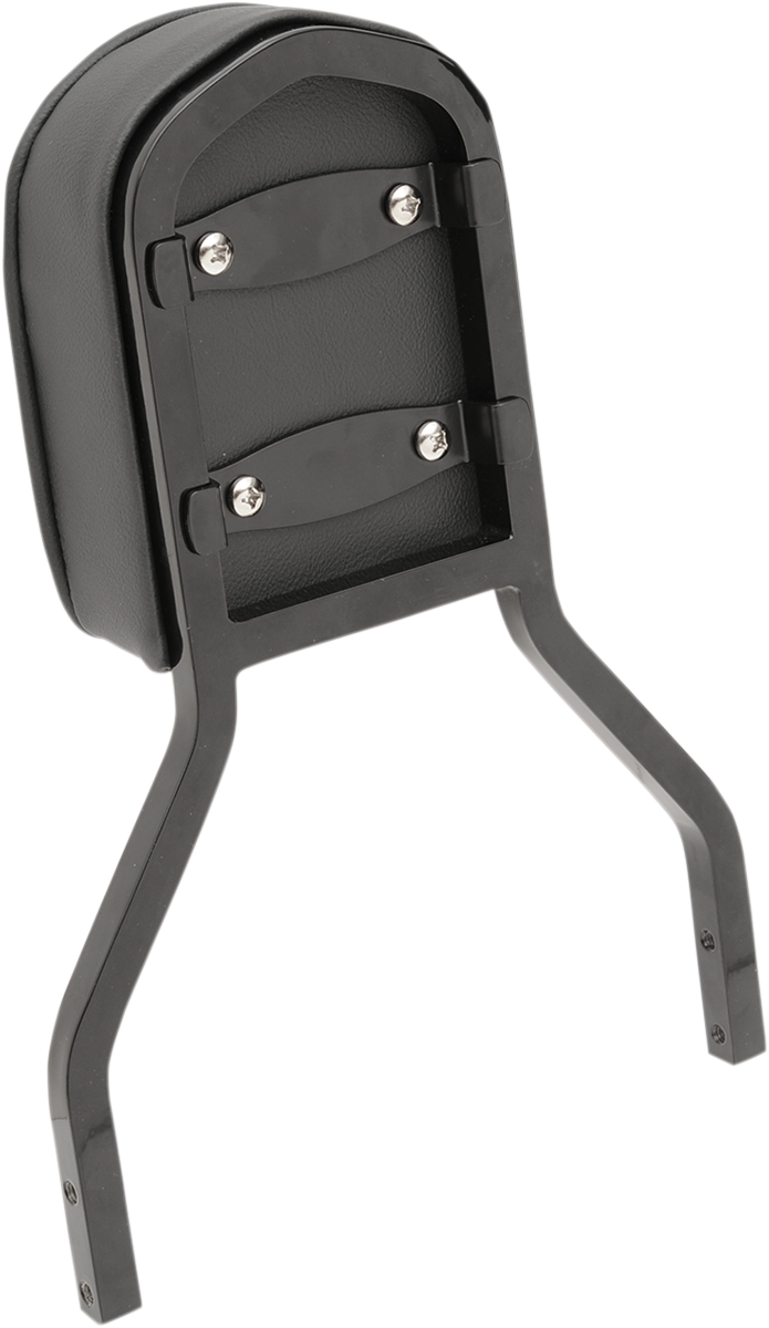 DRAG SPECIALTIES SEATS Sissy Bar Pad - Short - Pillow W/Piping - Black 0822-0301