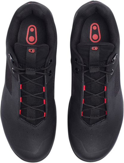 CRANKBROTHERS Mallet Lace Clip-In Shoes - Black/Red - US 10.5 MAL01030A-10.5