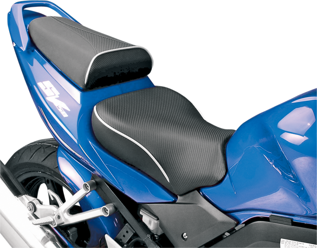 SARGENT World Sport™ Performance Seat - Black - Carbon FX - with Cover - Suzuki '04-'09 WSP-596-19