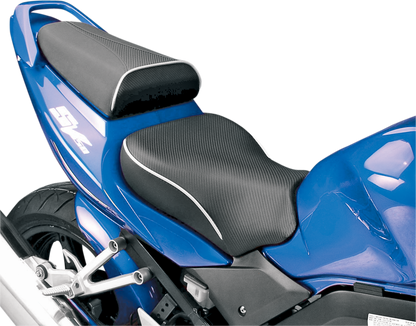 SARGENT World Sport™ Performance Seat - Black - Carbon FX - with Cover - Suzuki '04-'09 WSP-596-19