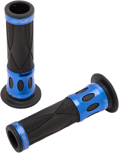 PRO GRIP 728 Superbike Grips - Open Ends - Blue PA0728OECRBL
