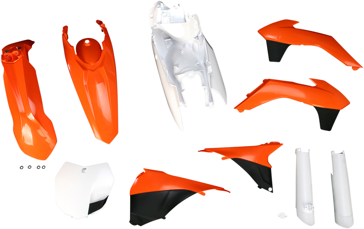 ACERBIS Full Body Kit - '14 OEM Orange/White/Black - KTM - SX/XC '13-'14 2314333914
