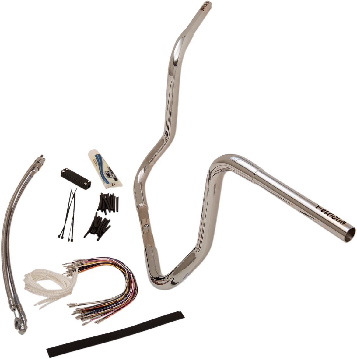 FAT BAGGERS INC. 1-1/4" EZ Install Round Top Handlebar Kit - 14" - Chrome 909414