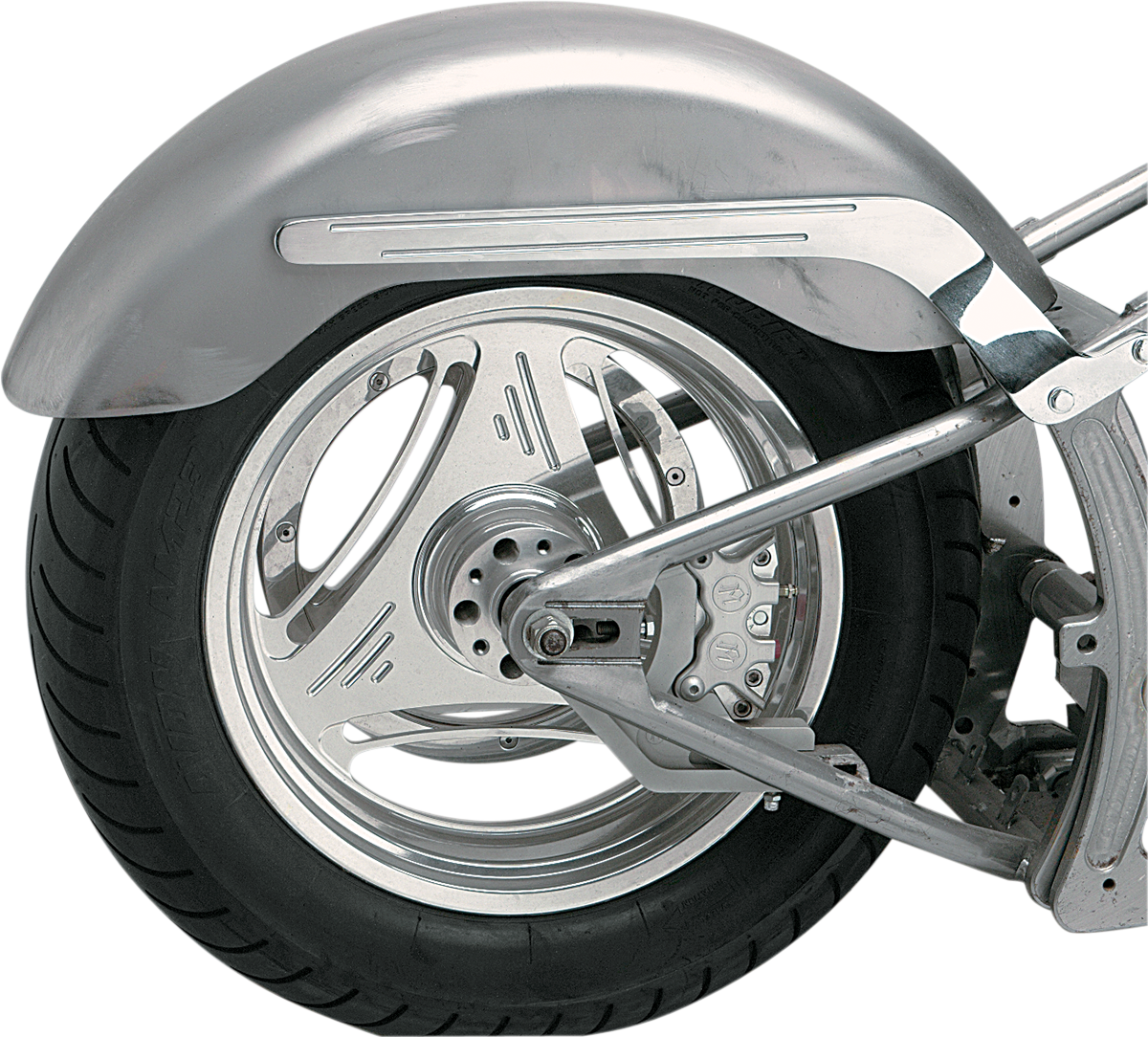 RWD V-TWIN Gambler Custom Rear Fender for Swingarm Frames - 7.25" W x 33.75" L 380332