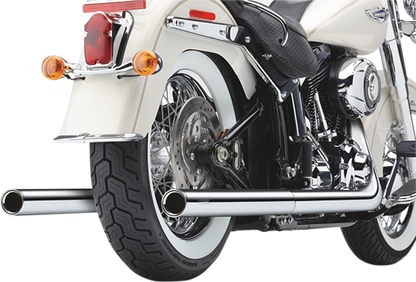 COBRA True Dual Exhaust - Billet Tip - '97-'06 Softail 6984