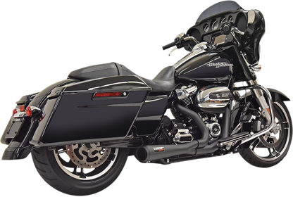 BASSANI XHAUST Short 2:1 Exhaust for FL - Black 1F42RB