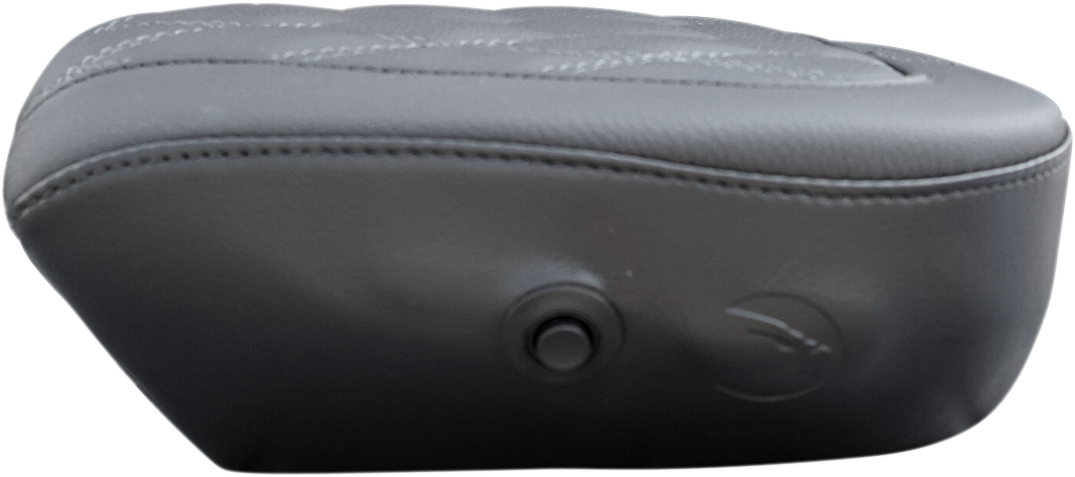 DANNY GRAY Bigseat Pillion - Charcoal Gray Double Diamond Stitch - Air Cell - FL '08-'23 1044DIAAIR
