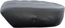 DANNY GRAY Bigseat Pillion - Charcoal Gray Double Diamond Stitch - Air Cell - FL '08-'23 1044DIAAIR