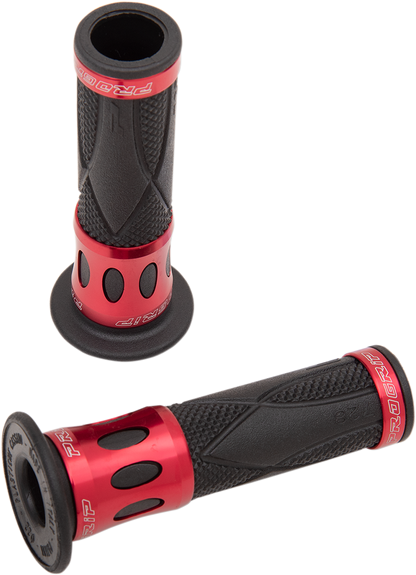 PRO GRIP 728 Superbike Grips - Open Ends - Red 728RDOE