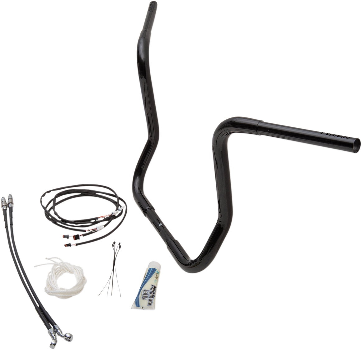 FAT BAGGERS INC. 1-1/4" EZ Install Round Top Handlebar Kit - 14" - Black 909514-B
