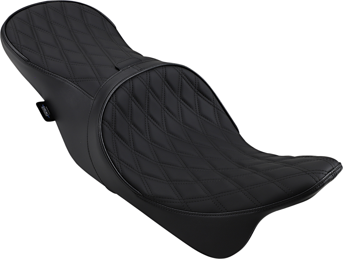 DRAG SPECIALTIES SEATS Low Forward Touring Seat - Double Diamond - FL '08-'24 0801-1011