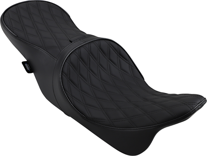 DRAG SPECIALTIES SEATS Low Forward Touring Seat - Double Diamond - FL '08-'24 0801-1011