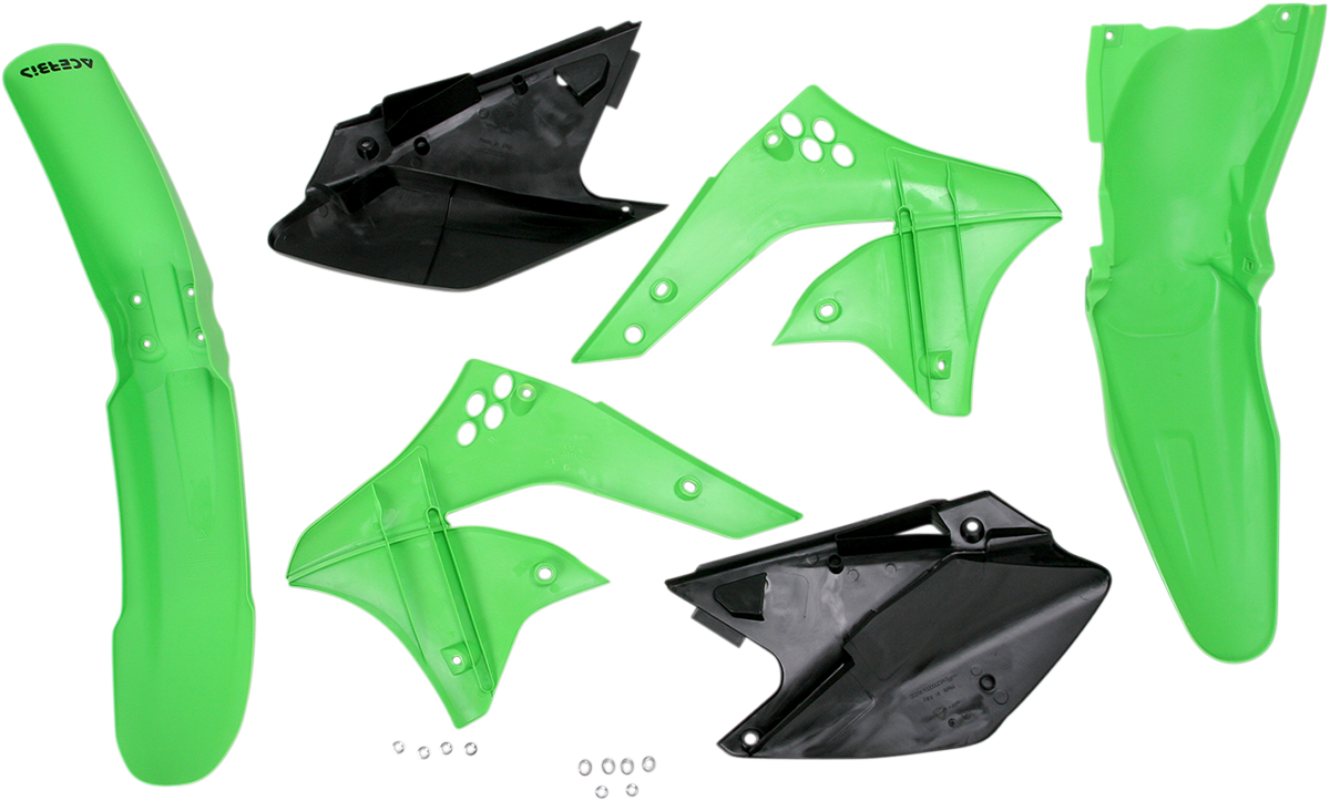 ACERBIS Standard Body Kit - '08 OEM Green/Black - Kawasaki - KX '06-'08 2041050357