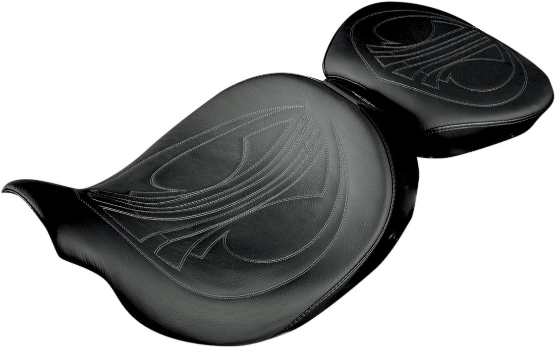DANNY GRAY Bigseat Pillion - Charcoal Gray Drag Stitch - FL '08-'23 1044DAIR