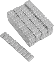 K&L SUPPLY Wheel Weights - Rectangle - Adhesive Stick-On - Silver - 36 Pack 32-2415