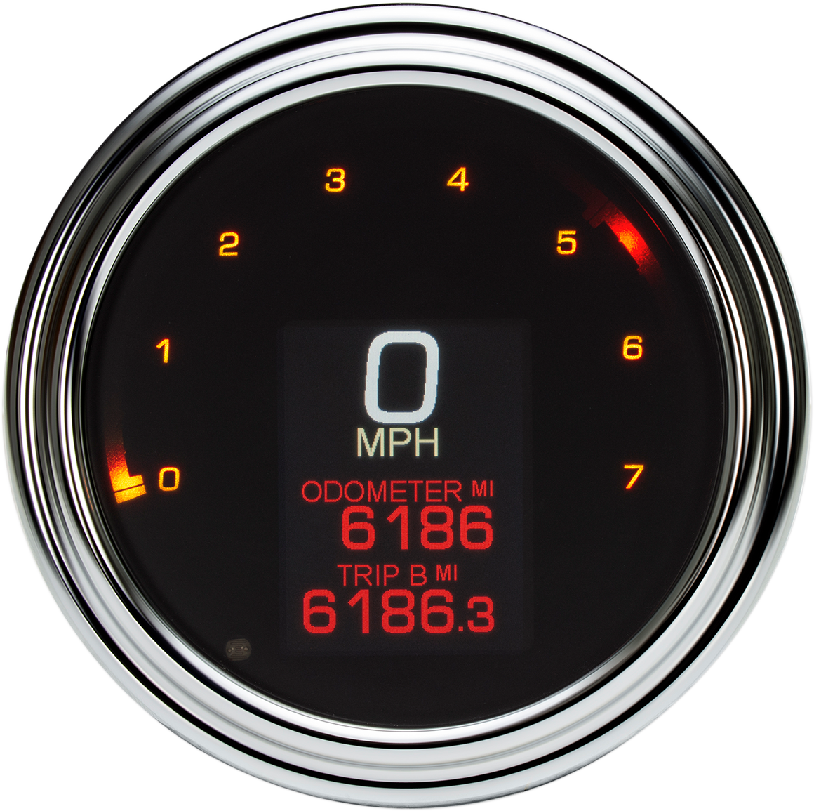 DAKOTA DIGITAL Tank Speedometer - Chrome Bezel - 4.5" - Harley Davidson '99-'03 MLX-2000