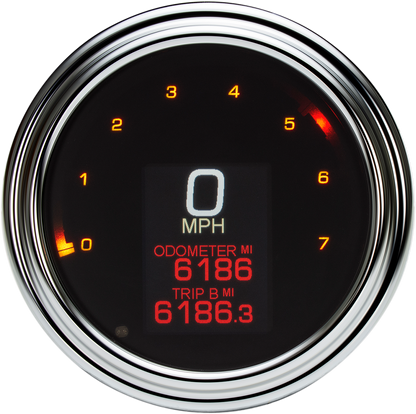 DAKOTA DIGITAL Tank Speedometer - Chrome Bezel - 4.5" - Harley Davidson '99-'03 MLX-2000