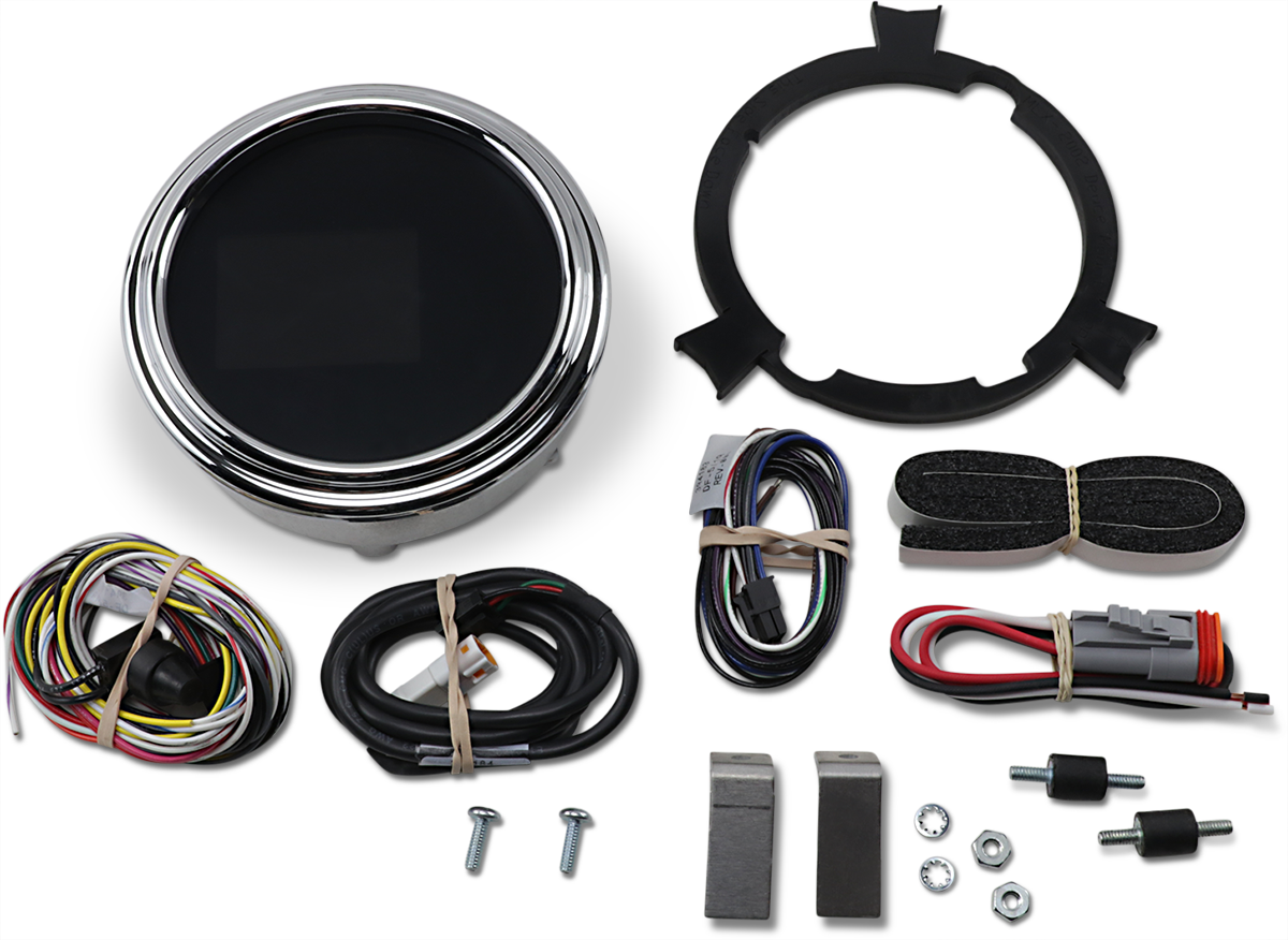 DAKOTA DIGITAL Tank Speedometer - Chrome Bezel - 4.5" - Harley Davidson '99-'03 MLX-2000