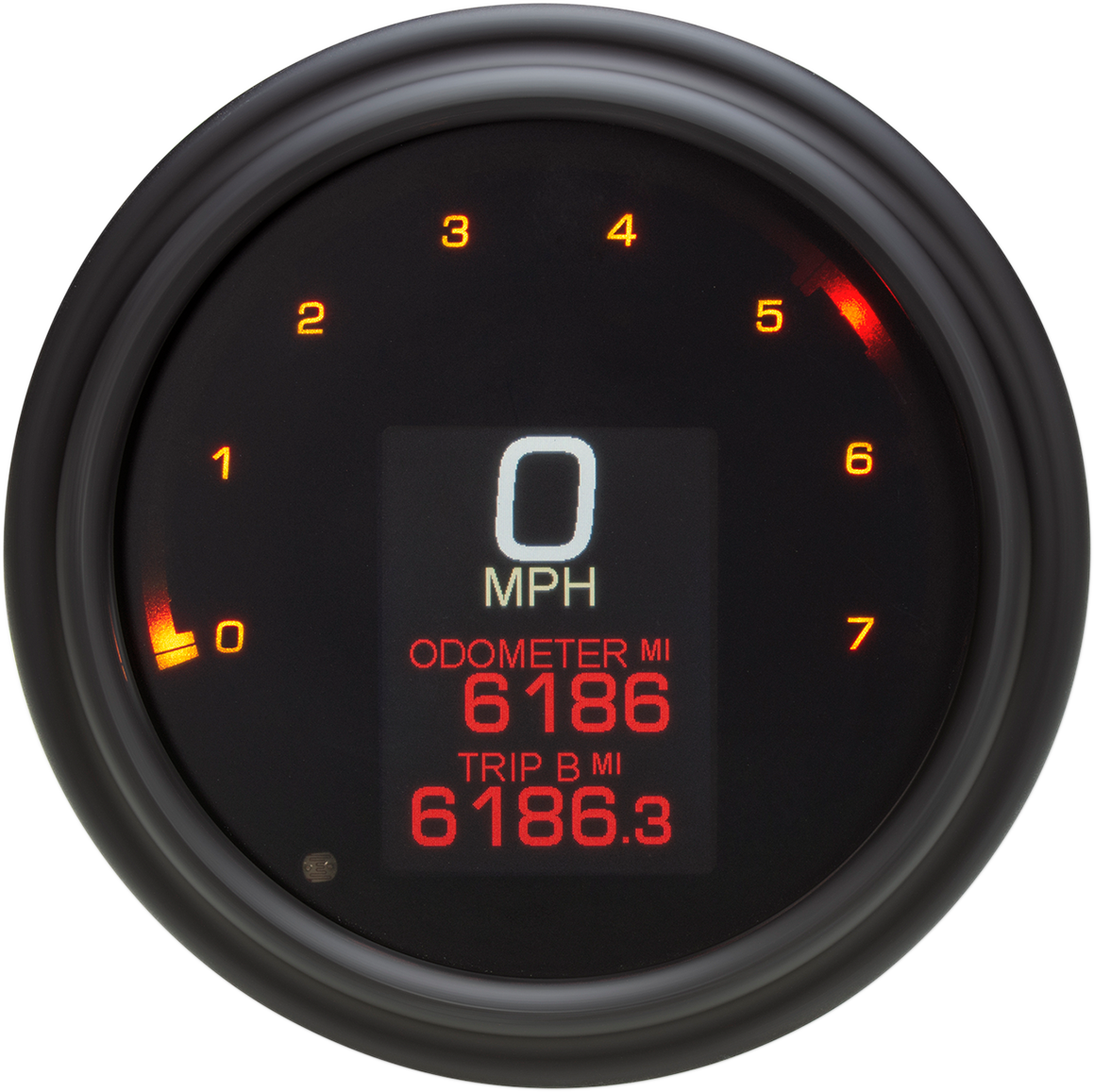 DAKOTA DIGITAL Tank Speedometer - Black Bezel - 4.5" - Harley Davidson '99-'03 MLX-2000-K