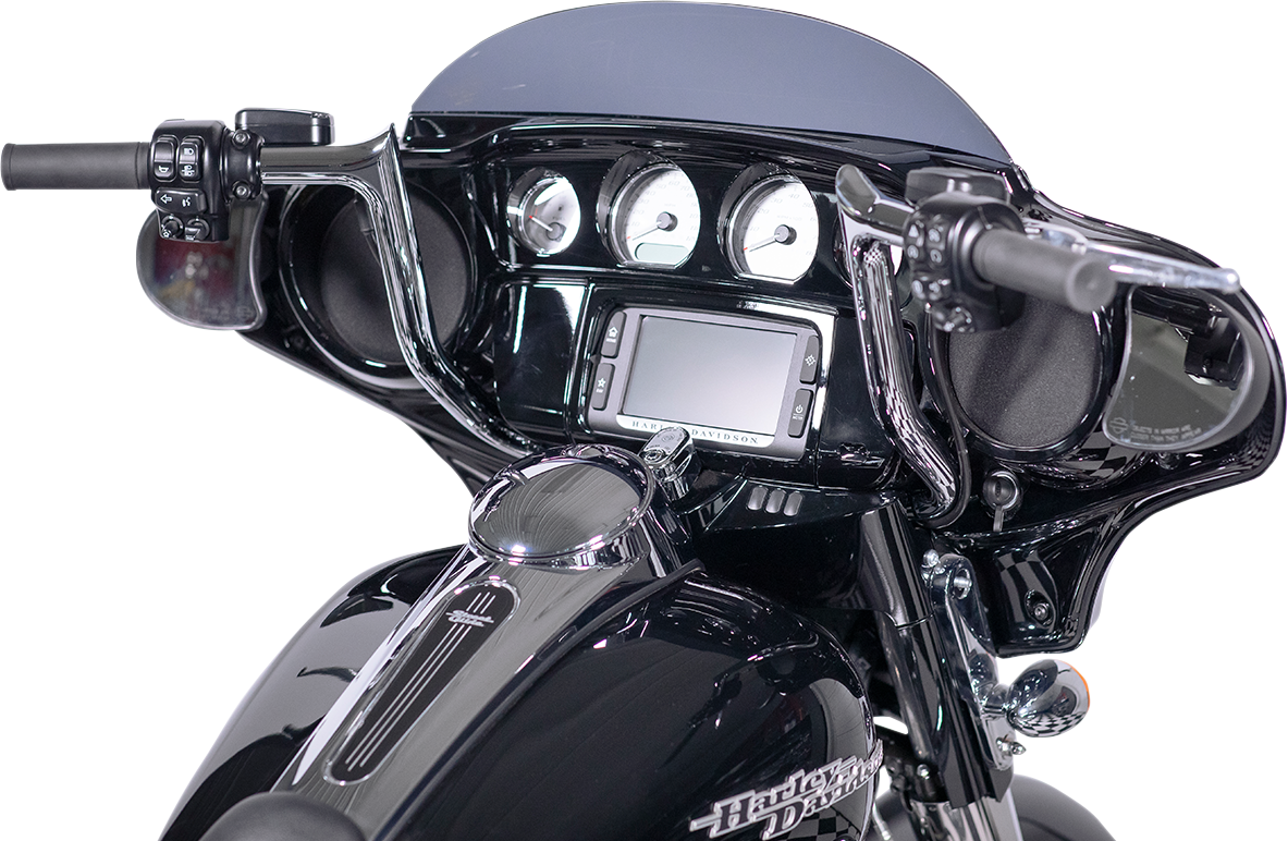 FAT BAGGERS INC. 1-1/4" EZ Install Pointed Top Handlebar - 12" - Chrome 905012