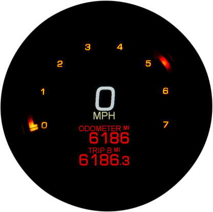 DAKOTA DIGITAL Tank Speedometer - Black Bezel - 4.5" MLX-2011-K