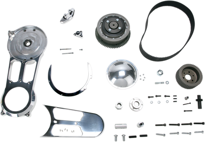 BELT DRIVES LTD. Open Belt Drive Kit - 2" - Polished SH-500