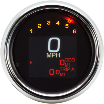 DAKOTA DIGITAL Tank Speedometer - Chrome Bezel - 3-3/8" MLX-3004