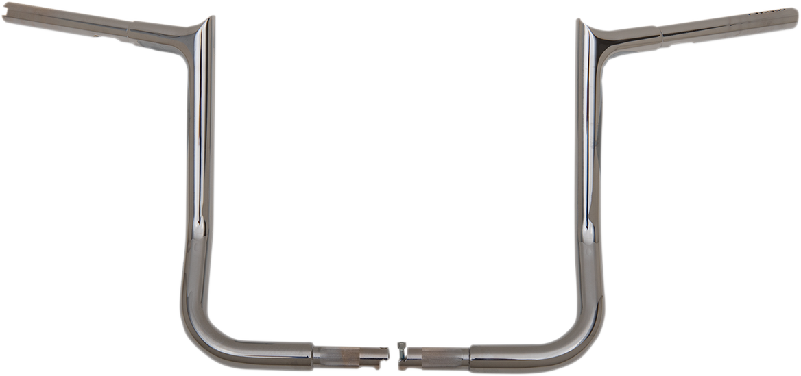FAT BAGGERS INC. 1-1/4" EZ Install Pointed Top Handlebar - 14" - Chrome 905014