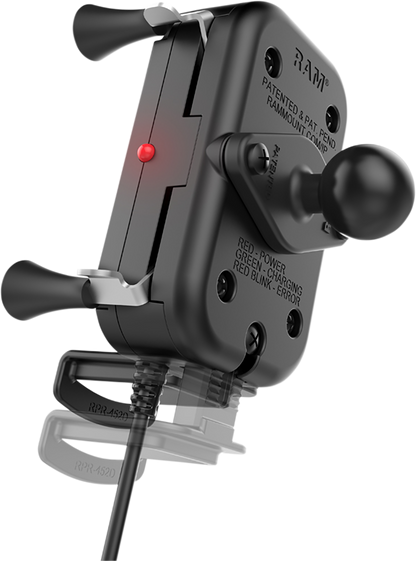 RAM MOUNTS Tough-Charge™ Waterproof Wireless Charging Mount - X-Grip® Tech RAM-HOL-UN12WB