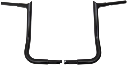 FAT BAGGERS INC. 1-1/4" EZ Install Pointed Top Handlebar - 14" - Black 905014-B