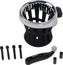 CIRO Drink Holder - Perch Mount - Chrome/Black 50411