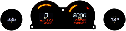 DAKOTA DIGITAL MLX 4-Gauge Instrument Kit - Black Bezel MLX-8414