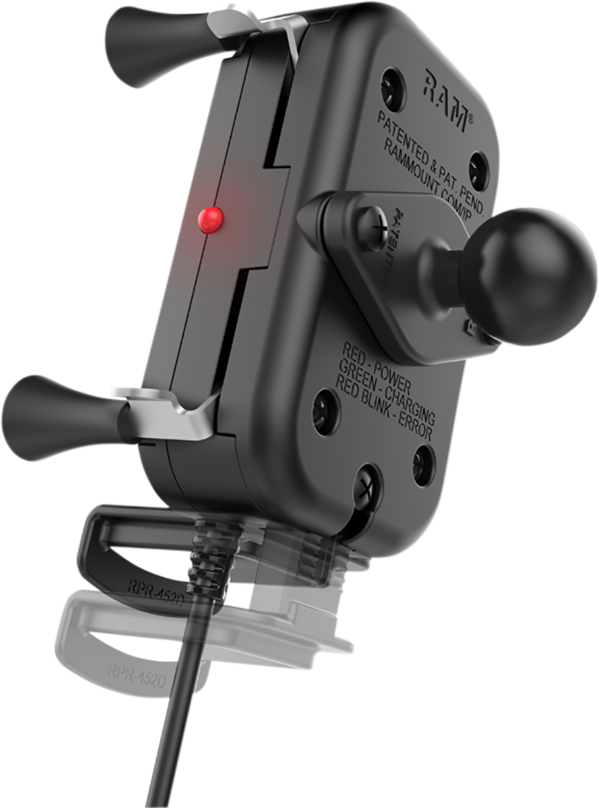 RAM MOUNTS Tough-Charge™ Waterproof Wireless Charging Mount - Hardwire Charger RAMHOLUN12WBV7M