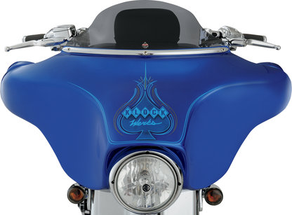 KLOCK WERKS Flare™ Windshield - 6-1/2" - Smoke - '96-'13 FLH KWW-01-0199