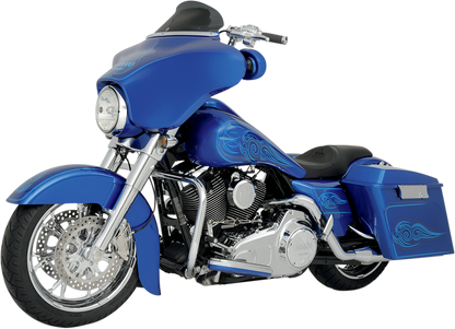 KLOCK WERKS Flare™ Windshield - 6-1/2" - Smoke - '96-'13 FLH KWW-01-0199