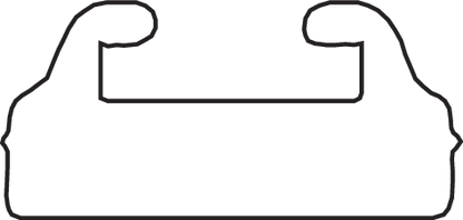 GARLAND Black Replacement Slide - UHMW - Profile 21 - Length 51.50" - Ski-Doo 21-5157-1-01-01