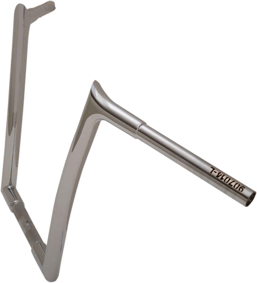 FAT BAGGERS INC. 1-1/4" EZ Install Pointed Top Handlebar - 14" - Chrome 907014