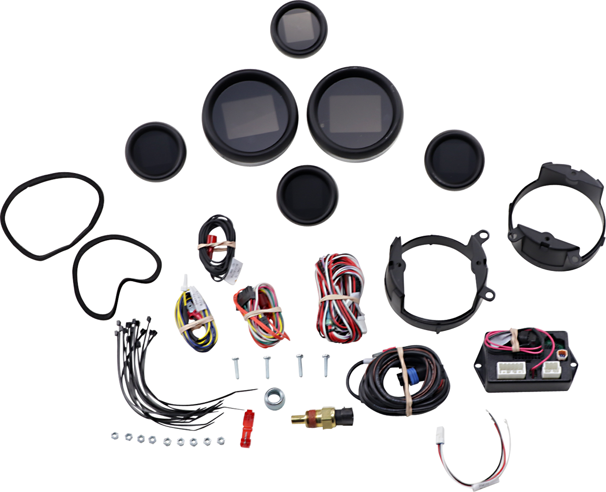 DAKOTA DIGITAL MLX 6-Gauge Instrument Kit - Black Bezel - Touring - '99-'03 MLX-8696-K