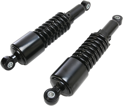 EMGO Custom Shorty Shocks with Shroud - Black Body/Black Spring Finish - Eye Lowering 17-05693B