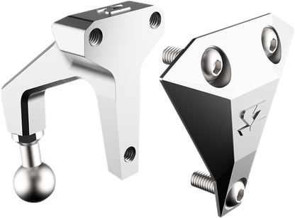 SEIZMIK Mirror - Halo R - Rear View - Rectangle - Silver - Can Am Maverick X3 56-18027