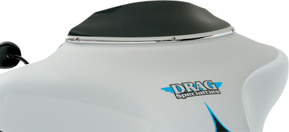 KLOCK WERKS Flare™ Windshield - 3-1/2" - Black - '96-'13 FLH KWW-01-0204