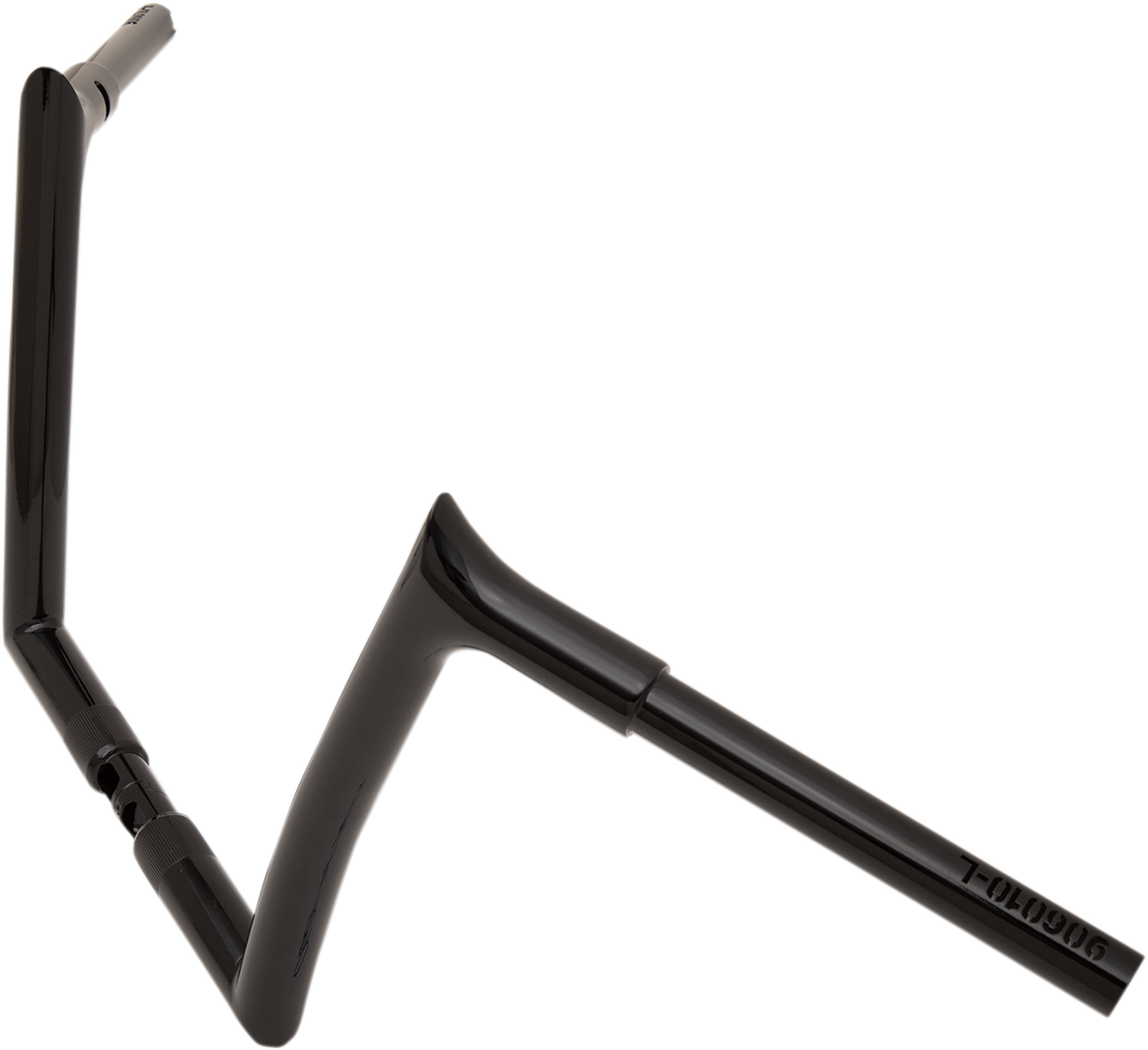 FAT BAGGERS INC. 1-1/4" EZ Install Pointed Top Handlebar - 10" - Black 906010-B