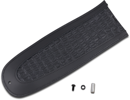 DRAG SPECIALTIES SEATS Fender Skin - Embossed Faux Gator Leather Center 1405-0151