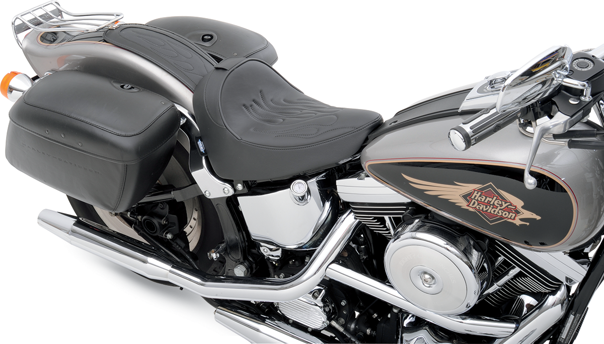 DRAG SPECIALTIES SEATS Fender Skin - Flame Stitched Automotive-Grade Vinyl Center 1405-0152