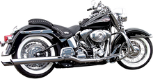 BASSANI XHAUST Slip-On Mufflers - Slash-Up - Chrome 31117B