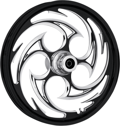 RC COMPONENTS Wheel - Savage Eclipse - Front - Dual Disc/without ABS - Black Eclipse - 16x3.5 - '00-'07 FLT 16350-9917-85E