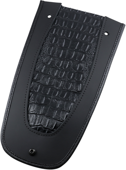 DRAG SPECIALTIES SEATS Fender Skin - Embossed Faux Gator Leather Center 1405-0139