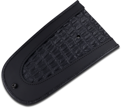 DRAG SPECIALTIES SEATS Fender Skin - Embossed Faux Gator Leather Center 1405-0142