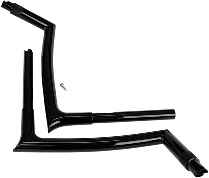 FAT BAGGERS INC. 1-1/4" EZ Install Pointed Top Handlebar - 12" - Black 908012-B