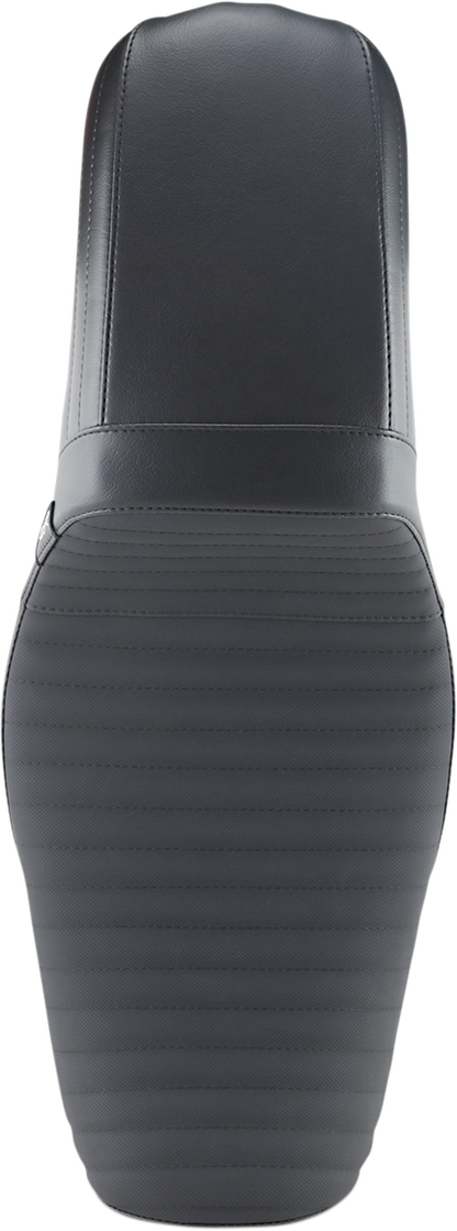 LE PERA Kickflip Daddy Long Legs Seat - Pleated w/ Gripp Tape - Black - FX '06-'17 LK-591DLPTGP